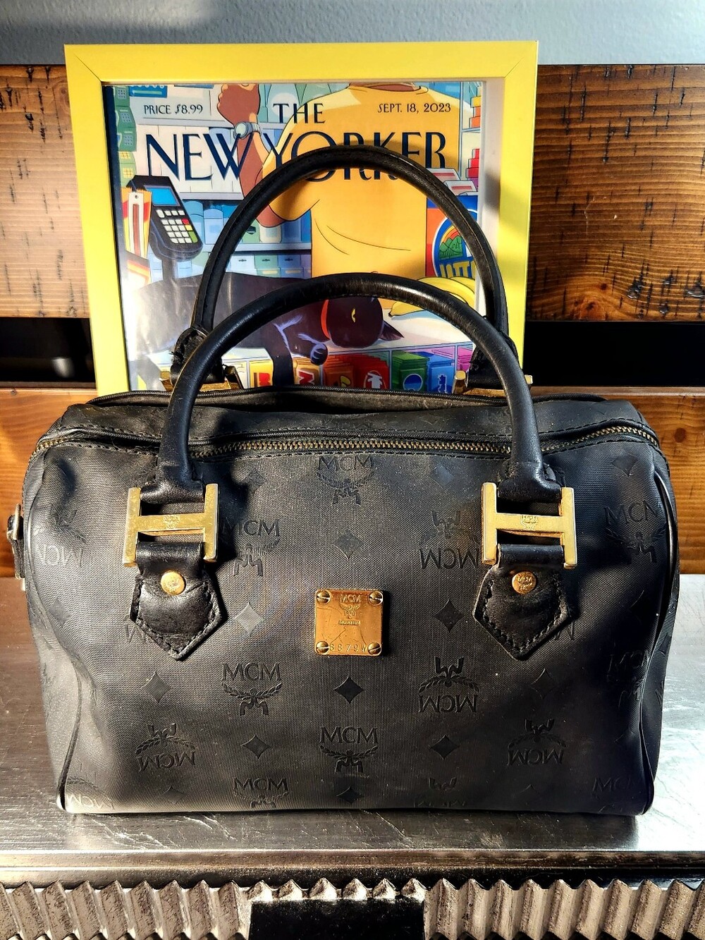 MCM Small Boston Bag - Nylon